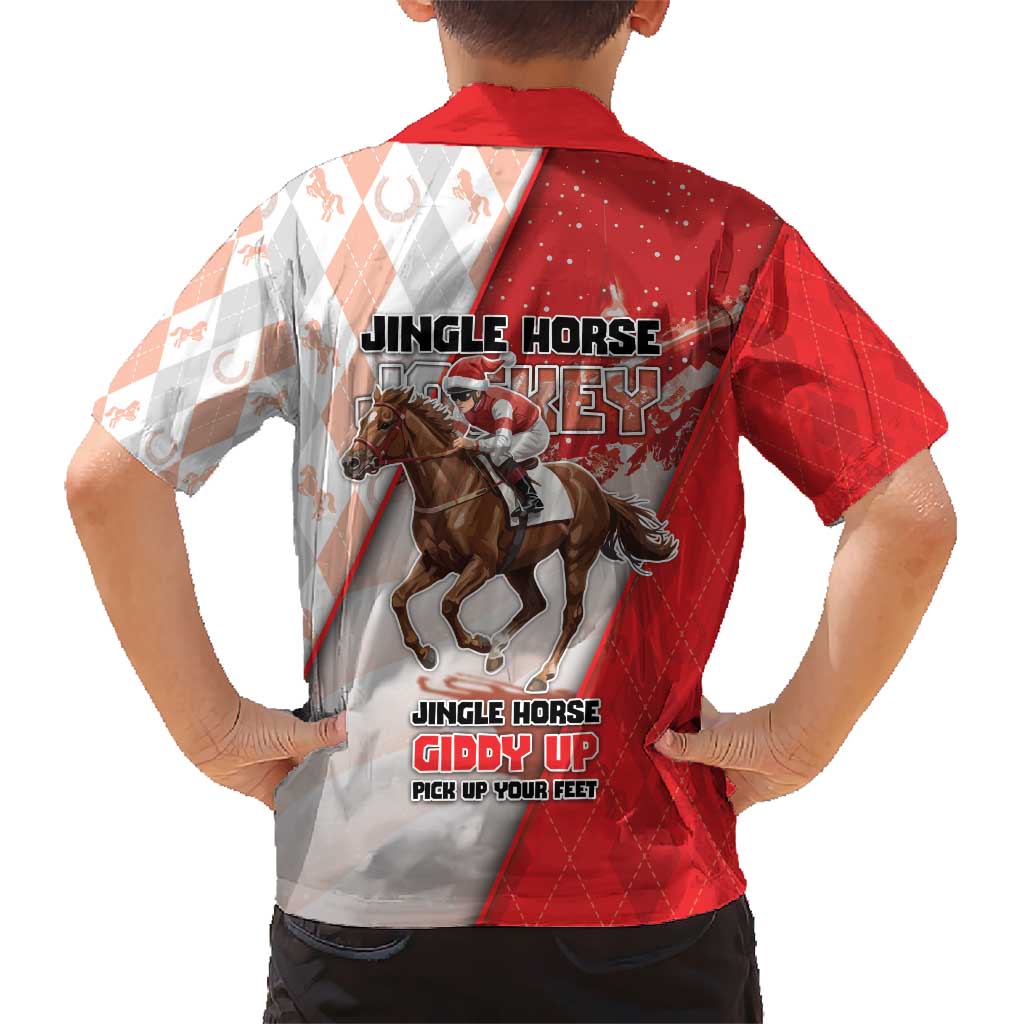 Horse Racing Christmas Hawaiian Shirt Giddy Up Pick Up Your Feet - Wonder Print Shop