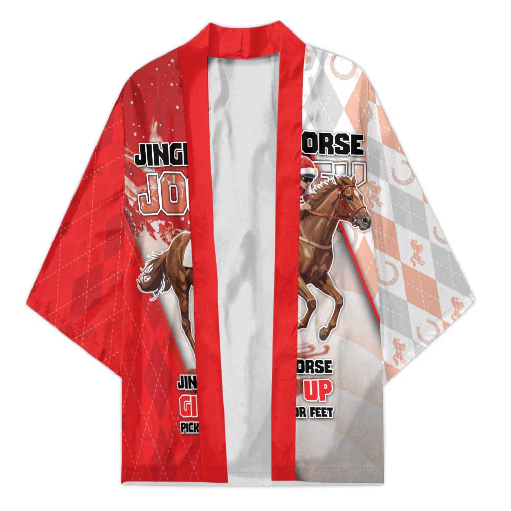 Horse Racing Christmas Kimono Giddy Up Pick Up Your Feet - Wonder Print Shop
