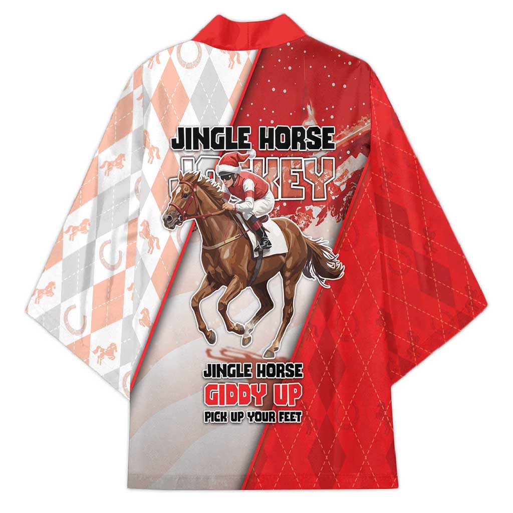Horse Racing Christmas Kimono Giddy Up Pick Up Your Feet - Wonder Print Shop