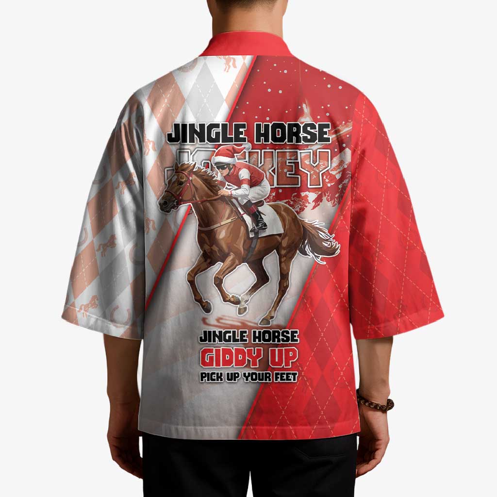 Horse Racing Christmas Kimono Giddy Up Pick Up Your Feet - Wonder Print Shop