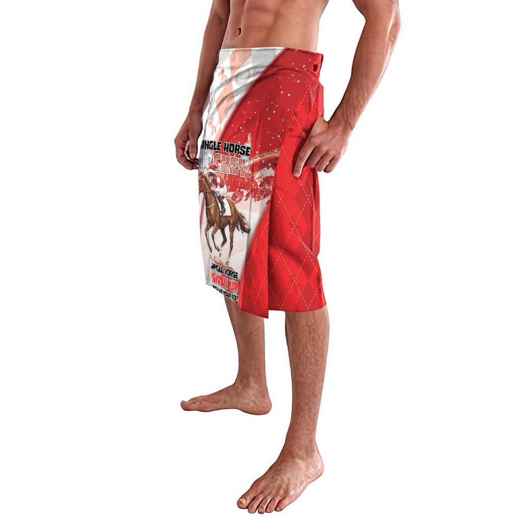 Horse Racing Christmas Lavalava Giddy Up Pick Up Your Feet - Wonder Print Shop