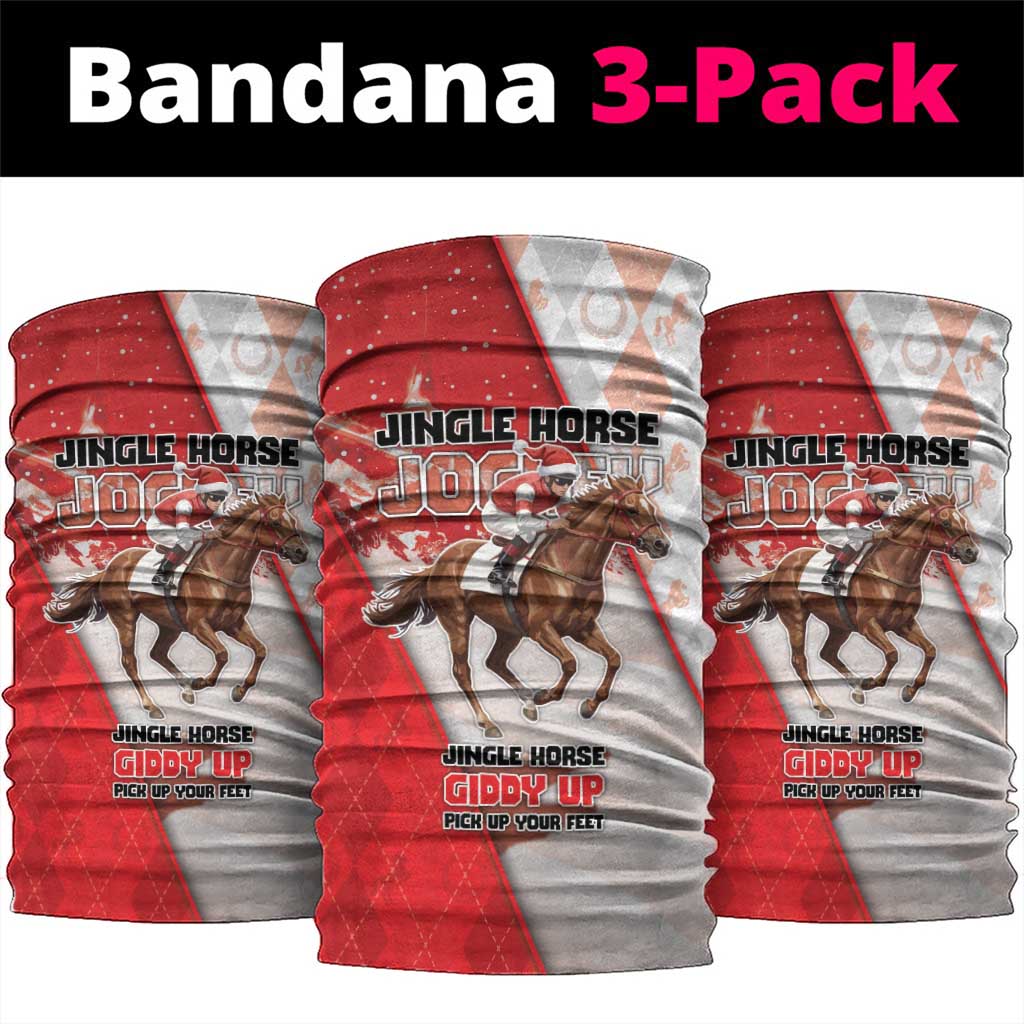 Horse Racing Christmas Neck Gaiter Giddy Up Pick Up Your Feet - Wonder Print Shop