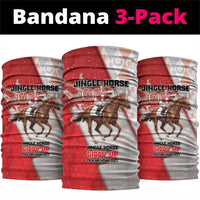 Horse Racing Christmas Neck Gaiter Giddy Up Pick Up Your Feet - Wonder Print Shop