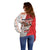 Horse Racing Christmas Off Shoulder Sweater Giddy Up Pick Up Your Feet - Wonder Print Shop