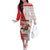 Horse Racing Christmas Off The Shoulder Long Sleeve Dress Giddy Up Pick Up Your Feet - Wonder Print Shop