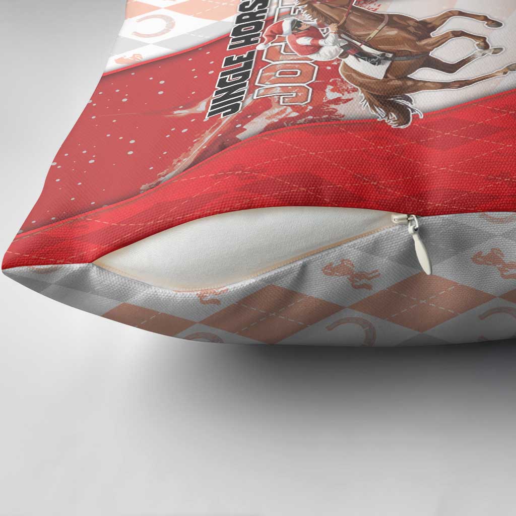 Horse Racing Christmas Pillow Cover Giddy Up Pick Up Your Feet - Wonder Print Shop