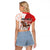 Horse Racing Christmas Raglan Cropped T Shirt Giddy Up Pick Up Your Feet - Wonder Print Shop