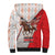 Horse Racing Christmas Sherpa Hoodie Giddy Up Pick Up Your Feet - Wonder Print Shop