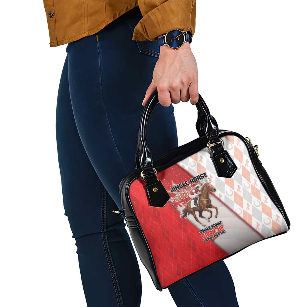 Horse Racing Christmas Shoulder Handbag Giddy Up Pick Up Your Feet - Wonder Print Shop