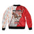 Horse Racing Christmas Sleeve Zip Bomber Jacket Giddy Up Pick Up Your Feet - Wonder Print Shop
