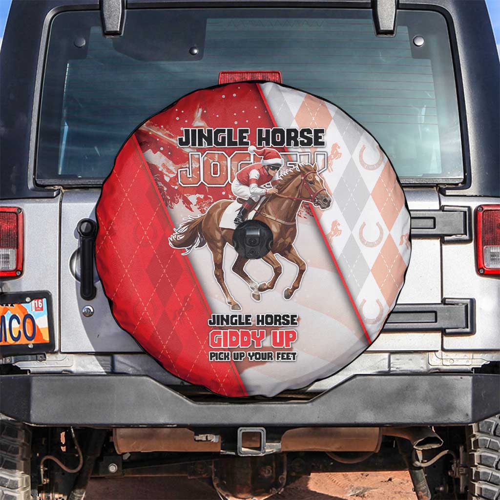 Horse Racing Christmas Spare Tire Cover Giddy Up Pick Up Your Feet - Wonder Print Shop