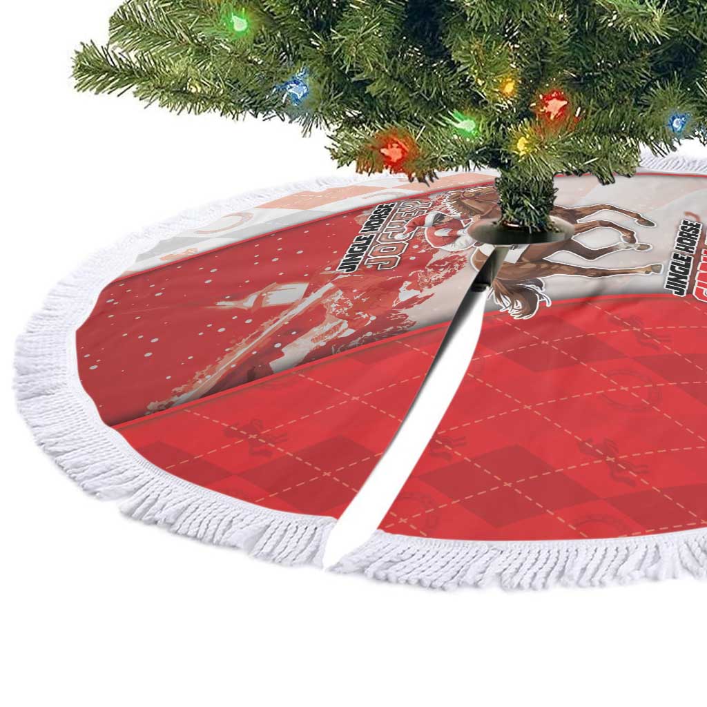 Horse Racing Christmas Tree Skirt Giddy Up Pick Up Your Feet - Wonder Print Shop