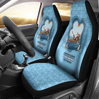 Santa Claus Is Kayaking To Town Car Seat Cover Merry Christmas - Wonder Print Shop