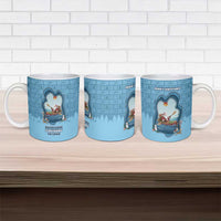 Santa Claus Is Kayaking To Town Ceramic Mug Merry Christmas - Wonder Print Shop