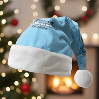 Santa Claus Is Kayaking To Town Christmas Santa Hat Merry Christmas - Wonder Print Shop
