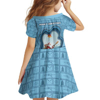 Santa Claus Is Kayaking To Town Family Matching Long Sleeve Bodycon Dress and Hawaiian Shirt Merry Christmas - Wonder Print Shop