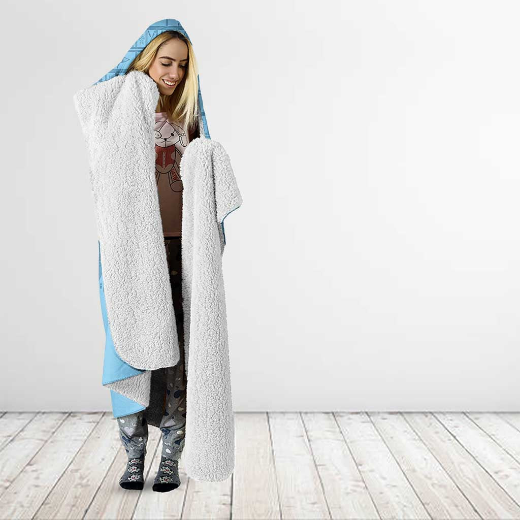 Santa Claus Is Kayaking To Town Hooded Blanket Merry Christmas - Wonder Print Shop