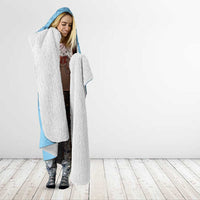 Santa Claus Is Kayaking To Town Hooded Blanket Merry Christmas - Wonder Print Shop