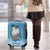 Santa Claus Is Kayaking To Town Luggage Cover Merry Christmas - Wonder Print Shop