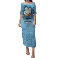 Santa Claus Is Kayaking To Town Puletasi Merry Christmas - Wonder Print Shop