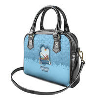 Santa Claus Is Kayaking To Town Shoulder Handbag Merry Christmas - Wonder Print Shop