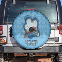 Santa Claus Is Kayaking To Town Spare Tire Cover Merry Christmas - Wonder Print Shop