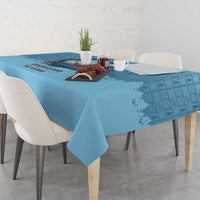 Santa Claus Is Kayaking To Town Tablecloth Merry Christmas - Wonder Print Shop