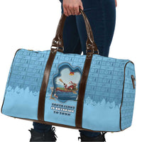 Santa Claus Is Kayaking To Town Travel Bag Merry Christmas - Wonder Print Shop