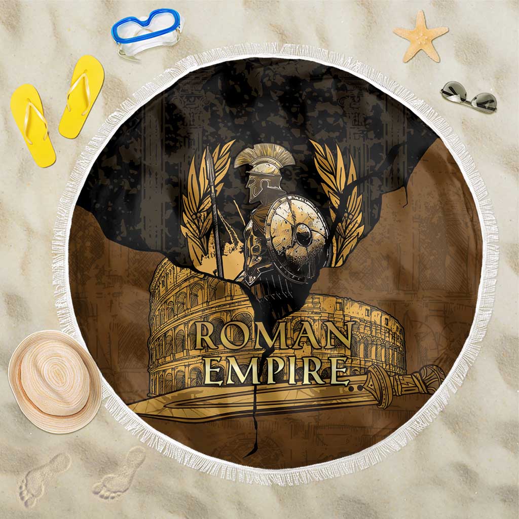 Roman Empire Beach Blanket Centurion Colosseum - Wonder Print Shop