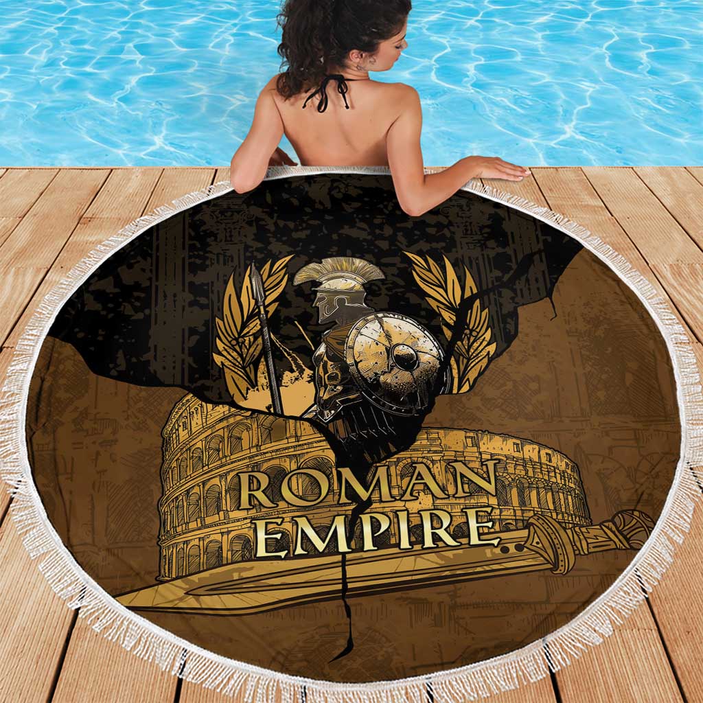 Roman Empire Beach Blanket Centurion Colosseum - Wonder Print Shop