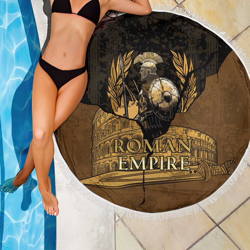 Roman Empire Beach Blanket Centurion Colosseum - Wonder Print Shop