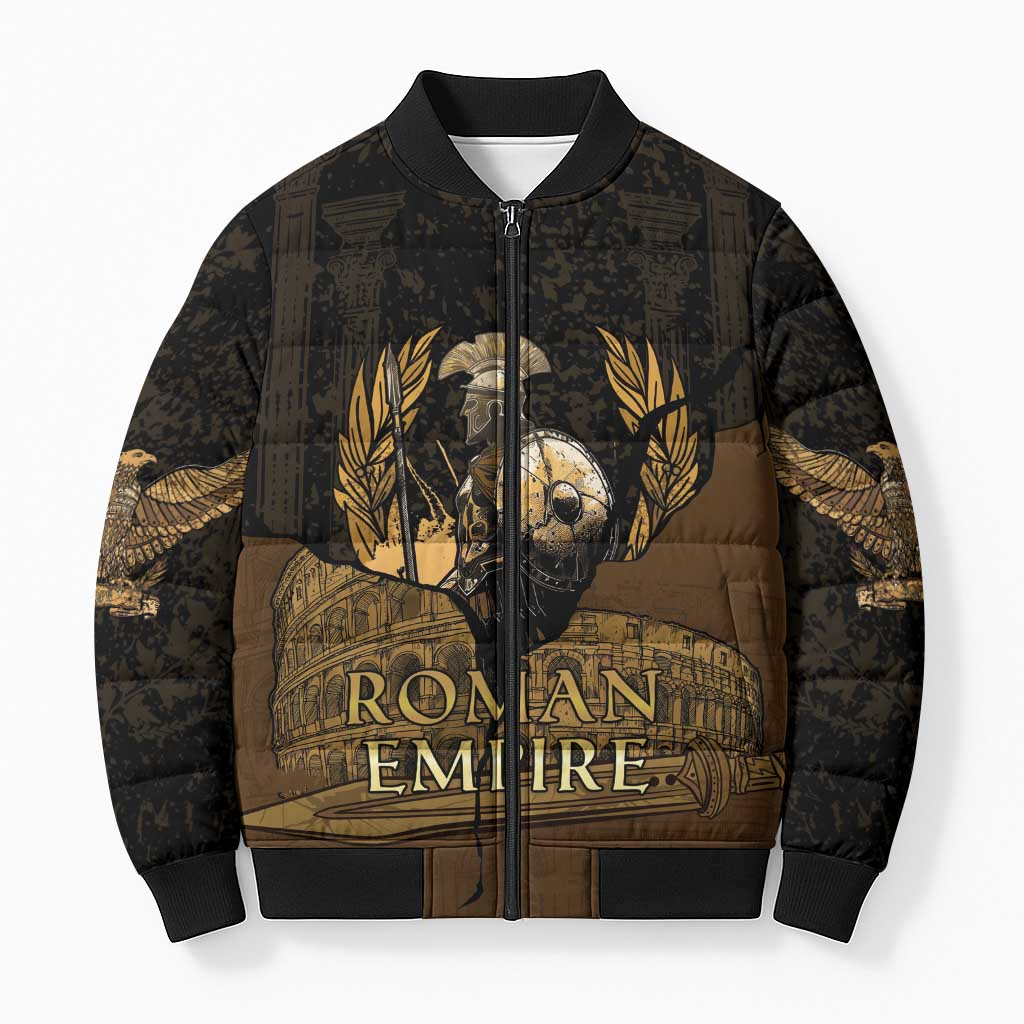 Roman Empire Bomber Puffer Jacket Centurion Colosseum - Wonder Print Shop