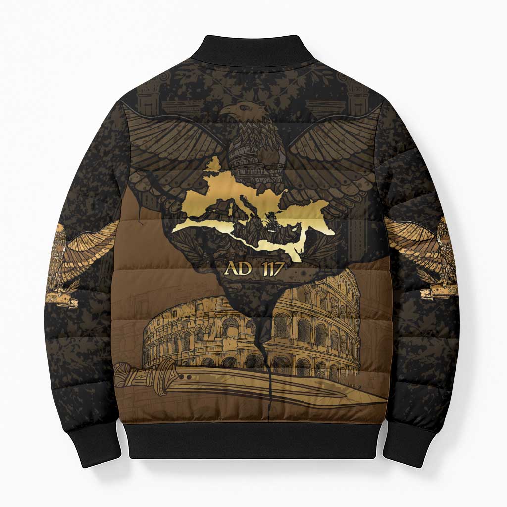 Roman Empire Bomber Puffer Jacket Centurion Colosseum - Wonder Print Shop