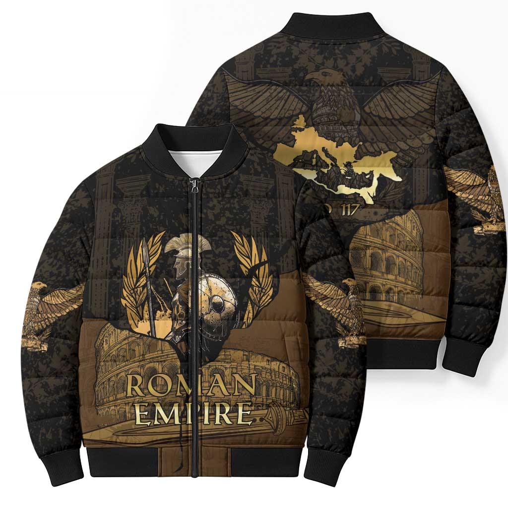 Roman Empire Bomber Puffer Jacket Centurion Colosseum - Wonder Print Shop