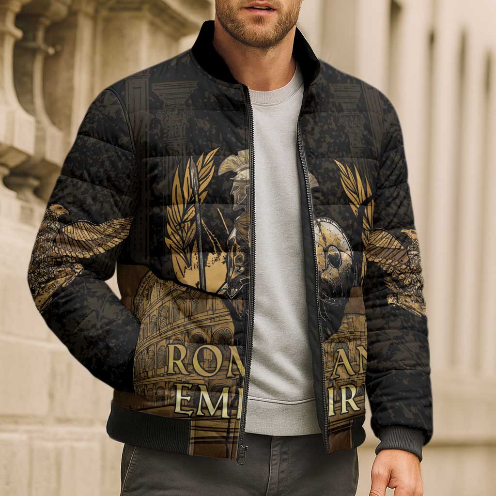 Roman Empire Bomber Puffer Jacket Centurion Colosseum - Wonder Print Shop