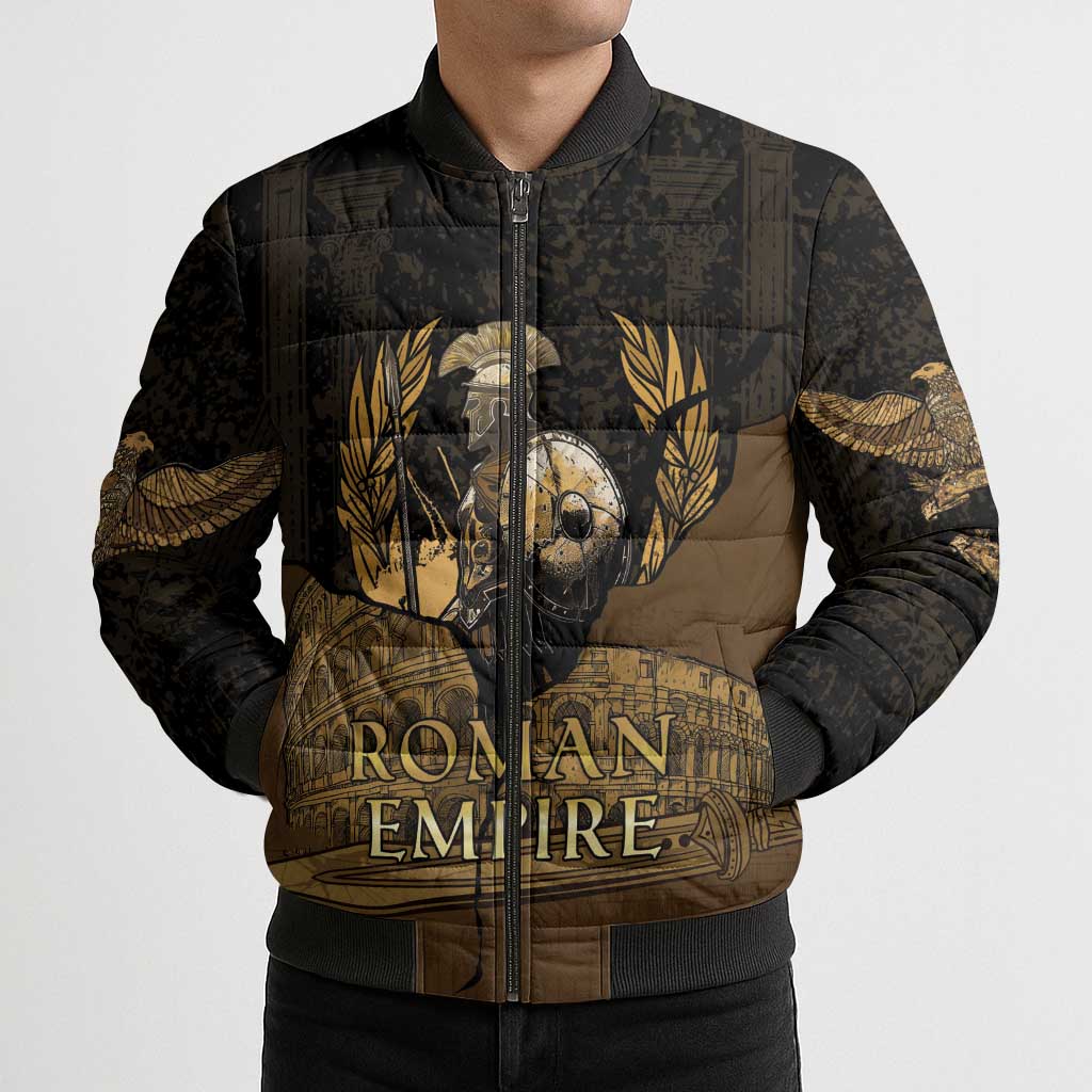 Roman Empire Bomber Puffer Jacket Centurion Colosseum - Wonder Print Shop