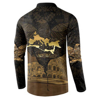 Roman Empire Button Sweatshirt Centurion Colosseum - Wonder Print Shop