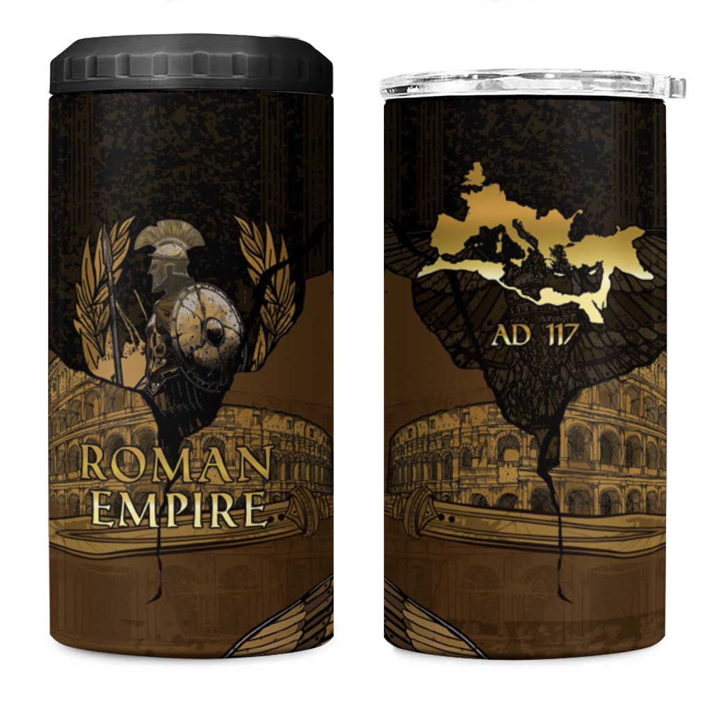 Roman Empire 4 in 1 Can Cooler Tumbler Centurion Colosseum - Wonder Print Shop
