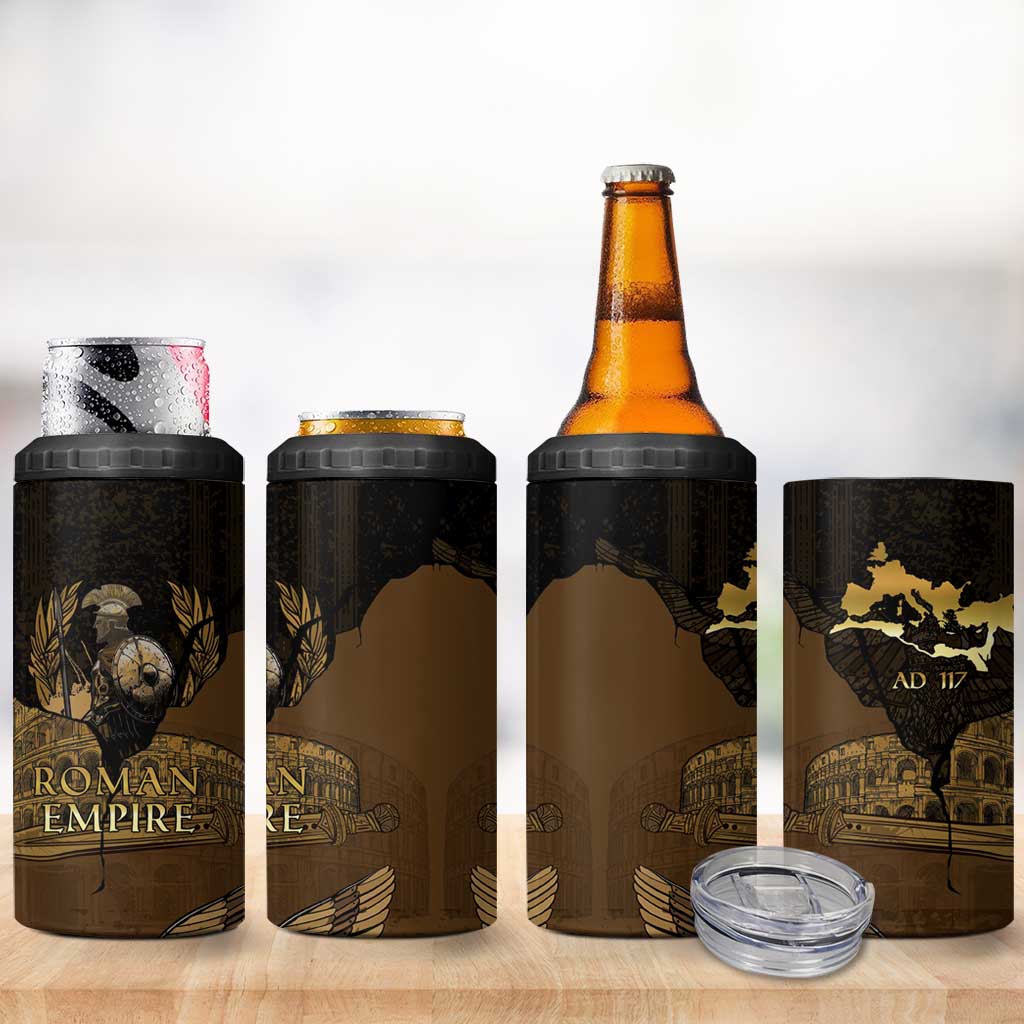 Roman Empire 4 in 1 Can Cooler Tumbler Centurion Colosseum - Wonder Print Shop