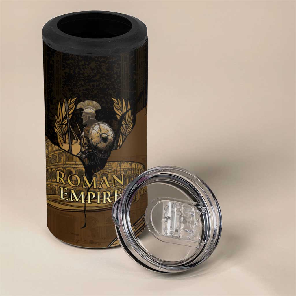 Roman Empire 4 in 1 Can Cooler Tumbler Centurion Colosseum - Wonder Print Shop