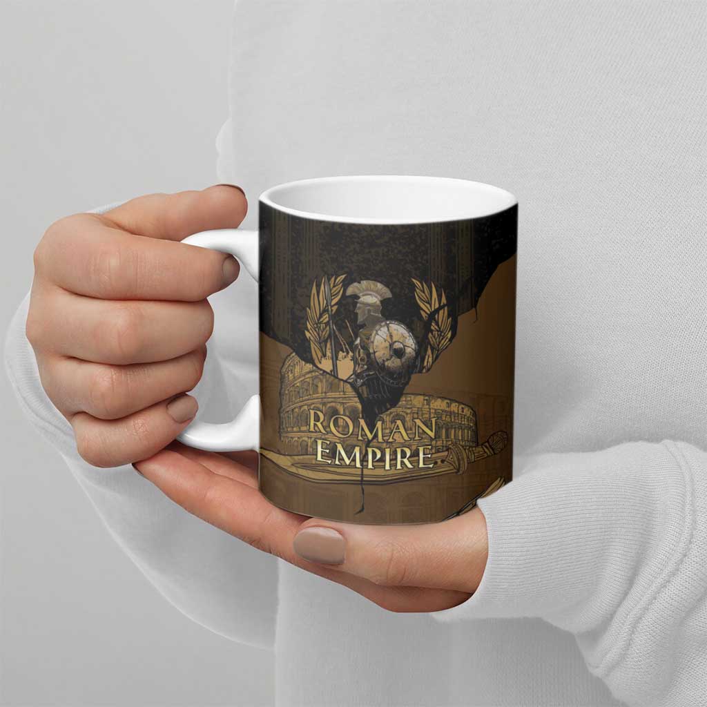 Roman Empire Ceramic Mug Centurion Colosseum - Wonder Print Shop