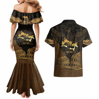 Roman Empire Couples Matching Mermaid Dress and Hawaiian Shirt Centurion Colosseum - Wonder Print Shop