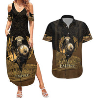 Roman Empire Couples Matching Summer Maxi Dress and Hawaiian Shirt Centurion Colosseum - Wonder Print Shop