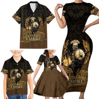 Roman Empire Family Matching Short Sleeve Bodycon Dress and Hawaiian Shirt Centurion Colosseum - Wonder Print Shop