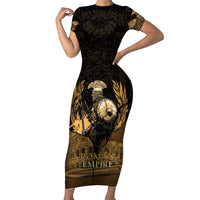 Roman Empire Family Matching Short Sleeve Bodycon Dress and Hawaiian Shirt Centurion Colosseum - Wonder Print Shop