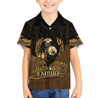 Roman Empire Family Matching Short Sleeve Bodycon Dress and Hawaiian Shirt Centurion Colosseum - Wonder Print Shop