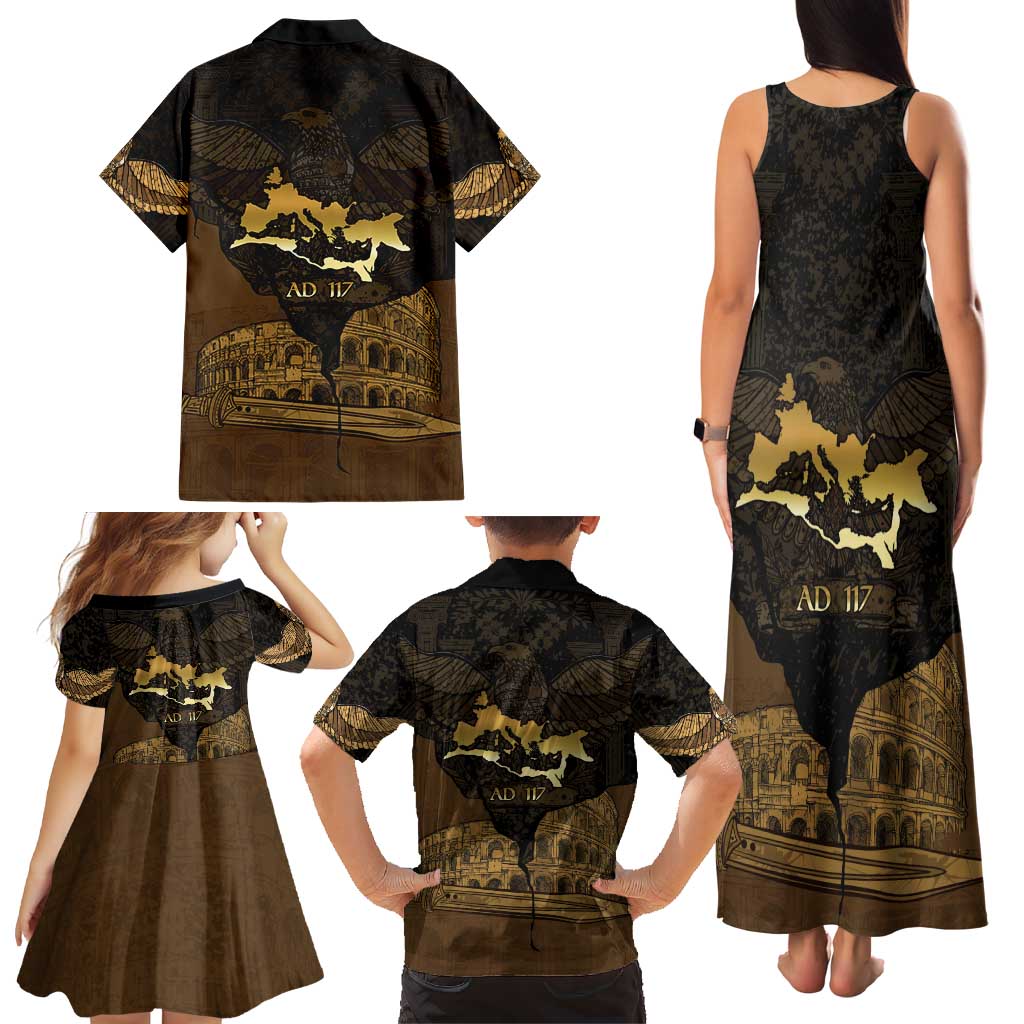 Roman Empire Family Matching Tank Maxi Dress and Hawaiian Shirt Centurion Colosseum - Wonder Print Shop
