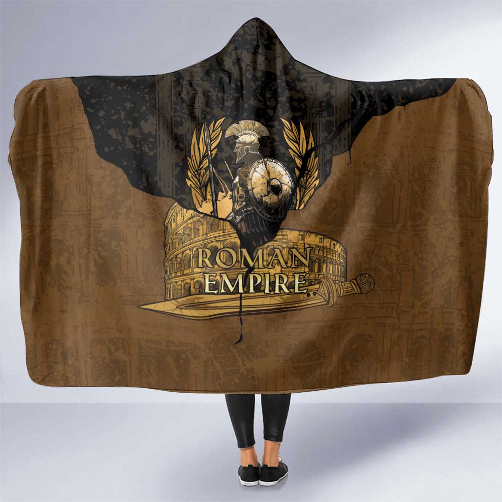 Roman Empire Hooded Blanket Centurion Colosseum - Wonder Print Shop