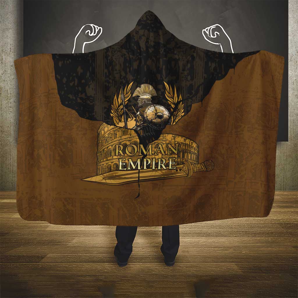 Roman Empire Hooded Blanket Centurion Colosseum - Wonder Print Shop