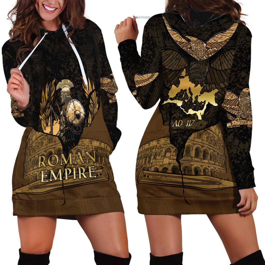 Roman Empire Hoodie Dress Centurion Colosseum - Wonder Print Shop